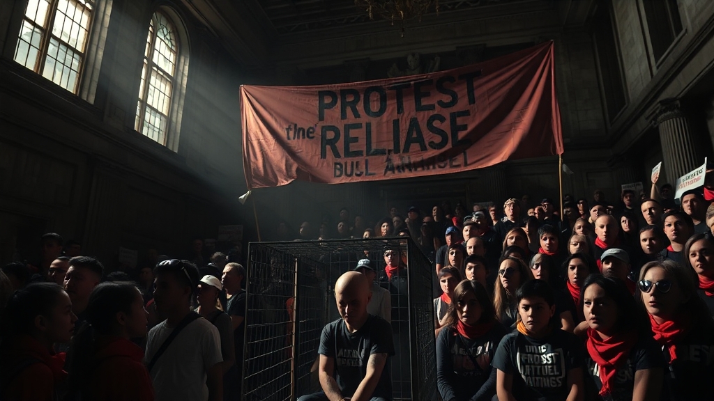 사건의 경과와 처벌 논란 (realistic 스타일)