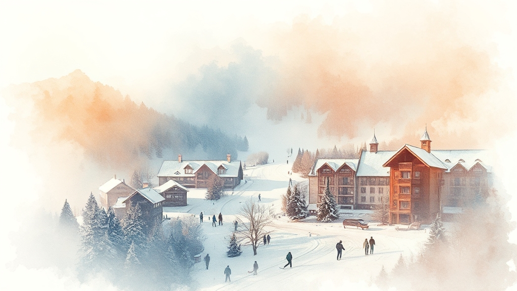 알펜시아 리조트 소개 (watercolor 스타일)