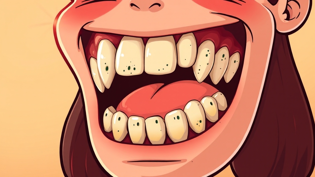 치아 시림 원인과 증상 (cartoon 스타일)