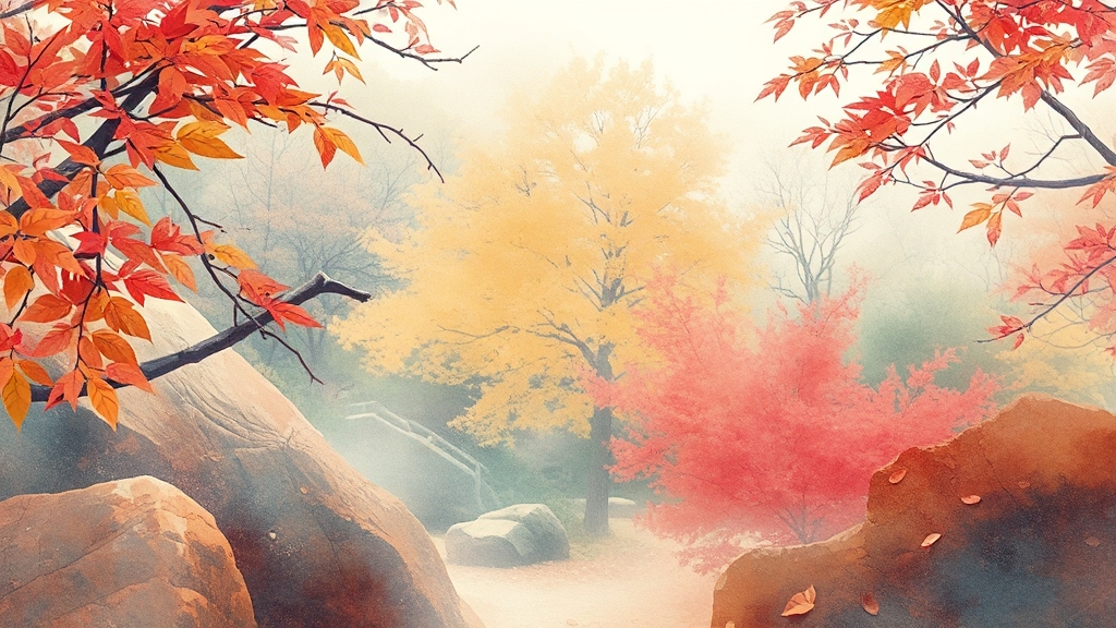 2025 화담숲, 예약은 필수! (watercolor 스타일)