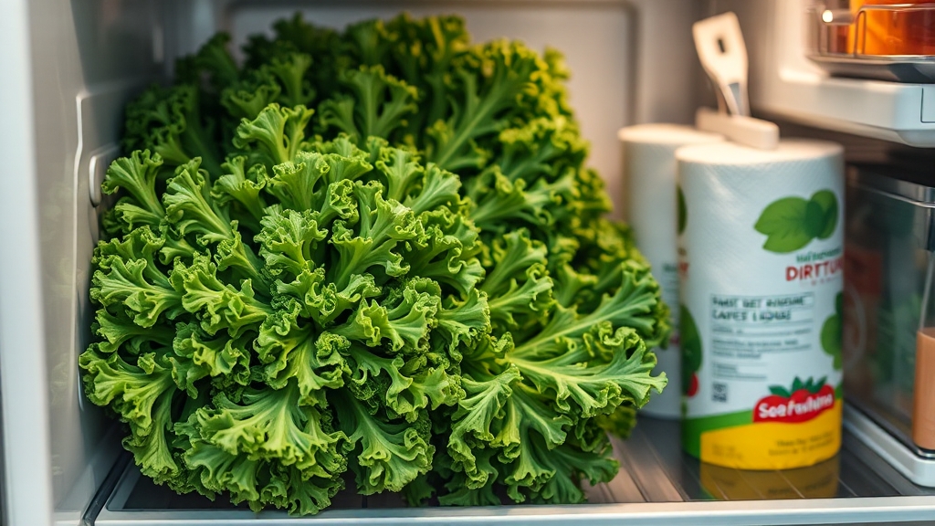 컬리케일 보관법 (realistic 스타일)