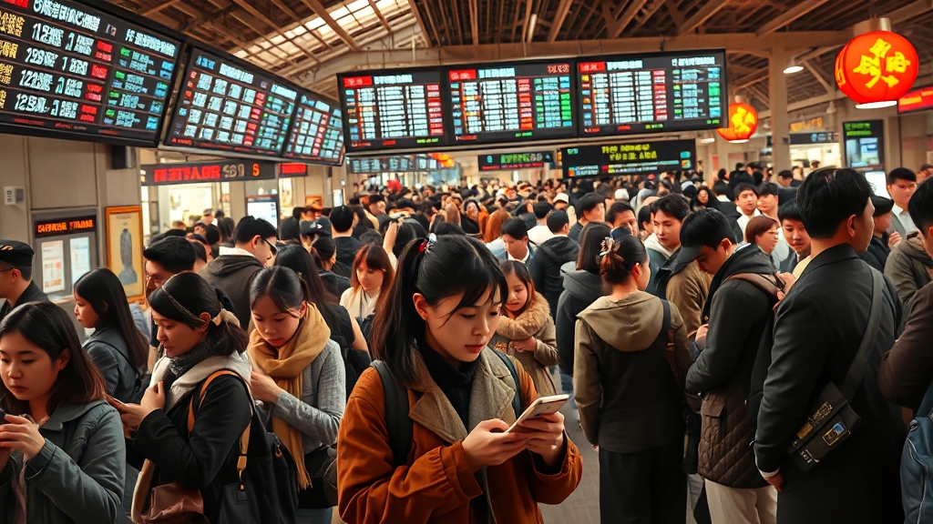 추석 기차표 예매 꿀팁 대방출 (realistic 스타일)