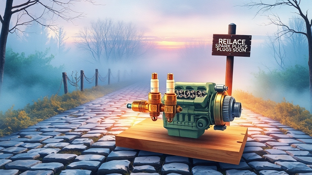 점화플러그 교체, 언제 해야 할까? (watercolor 스타일)