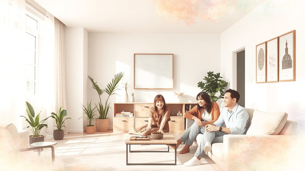 주택 공급 계획 및 품질 제고 방향 (watercolor 스타일)