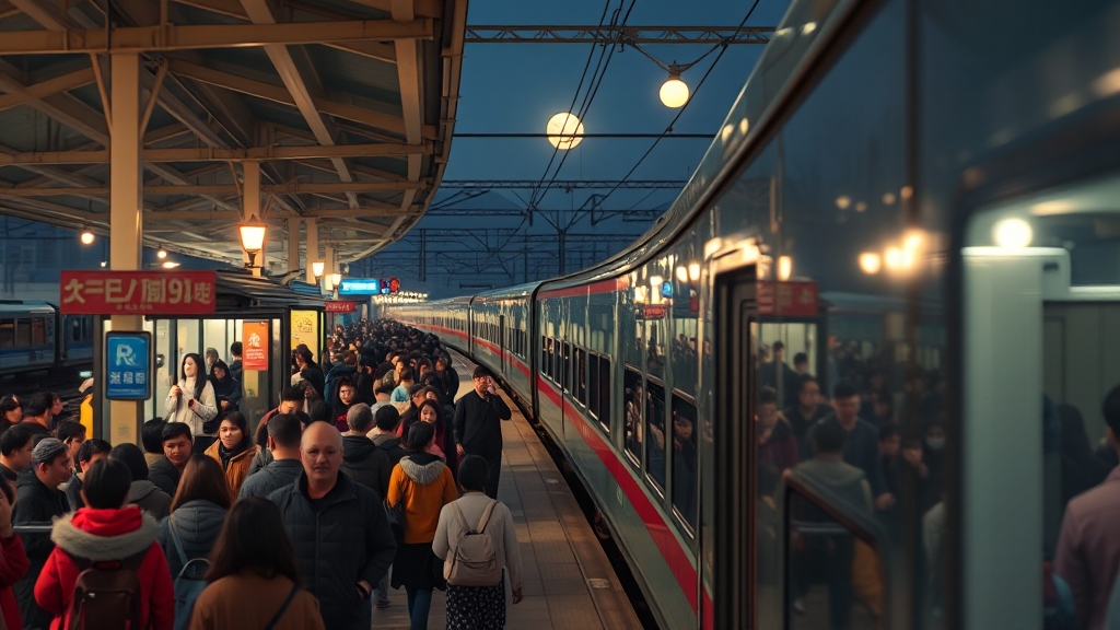 추석 기차표 예매 팁 (realistic 스타일)