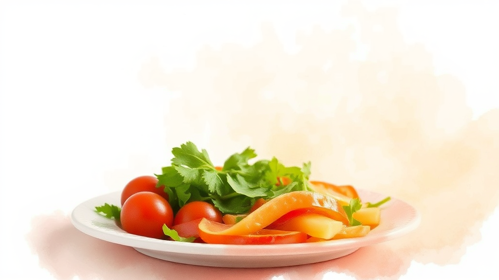 식사 순서의 마법: 혈당 스파이크 줄이는 비밀 (watercolor 스타일)