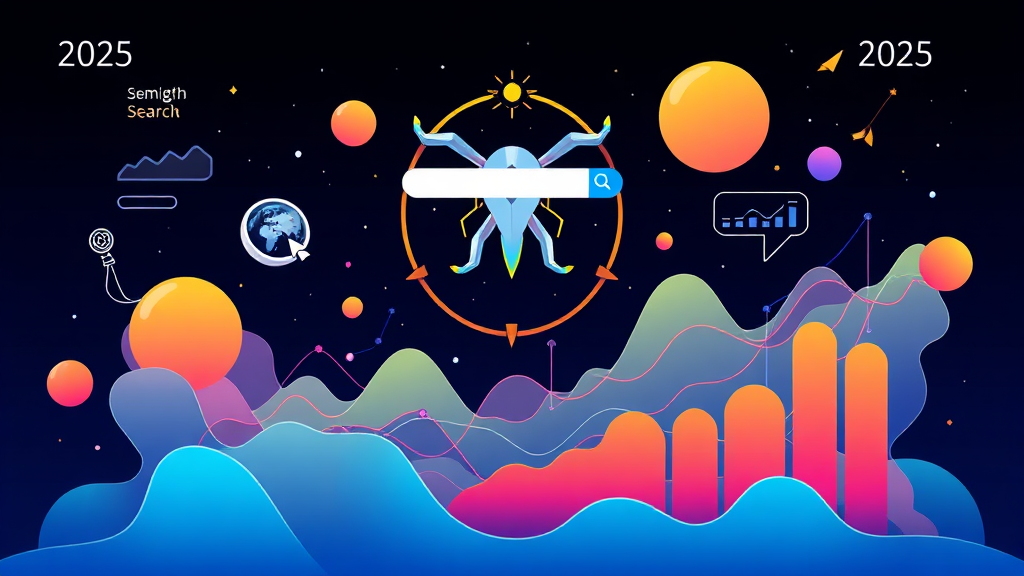 2025년 구글 검색어 순위: 분야별 트렌드 (illustration 스타일)