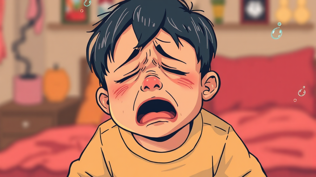 주요 증상 및 특징 (illustration 스타일)