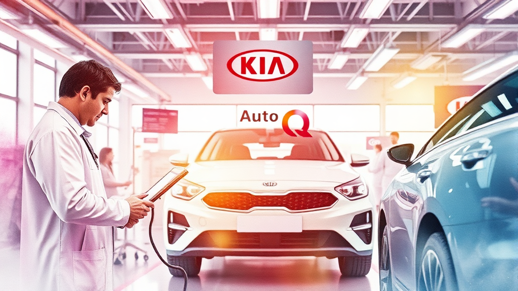 오토 큐 소개 & 주요 서비스 (watercolor 스타일)