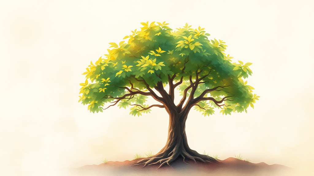 국민연금 현실 & 노후 설계 (watercolor 스타일)