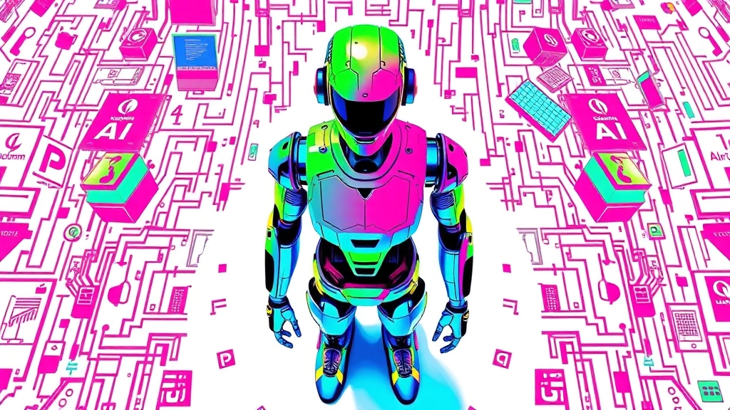 AI 로봇 정부 지원 프로그램 활용 (popart 스타일)