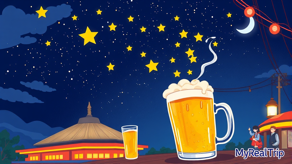 별빛투어 예약 꿀팁 (illustration 스타일)