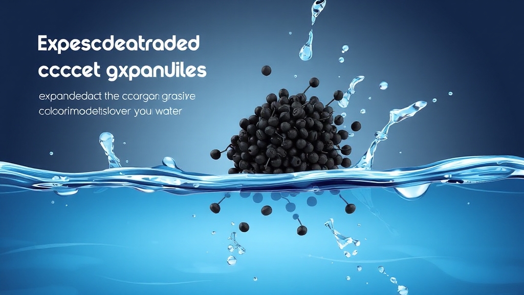 염소 제거 원리: 활성탄 필터 (illustration 스타일)