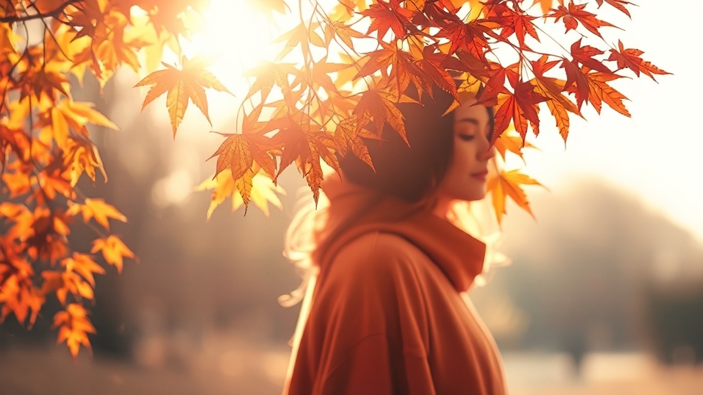 단풍 인생샷 꿀팁 (watercolor 스타일)