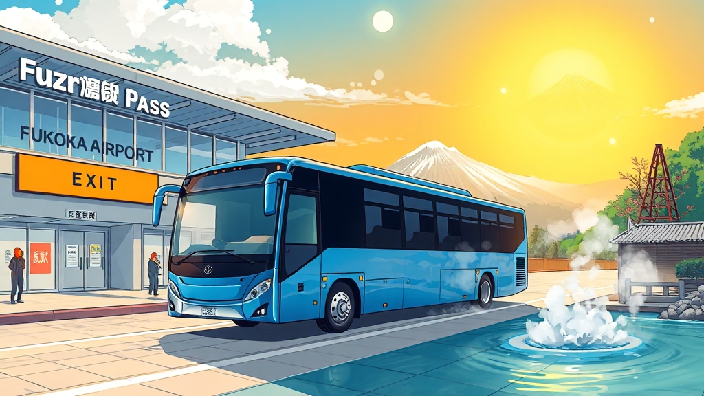 공항 주변 여행 꿀팁 (illustration 스타일)