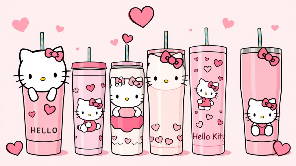 나만의 키티 텀블러 찾기: 다양한 디자인과 특징 (illustration 스타일)