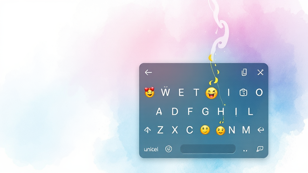 스마트폰에서 특수기호 입력하는 방법 (키보드, 이모지 팝업) (watercolor 스타일)