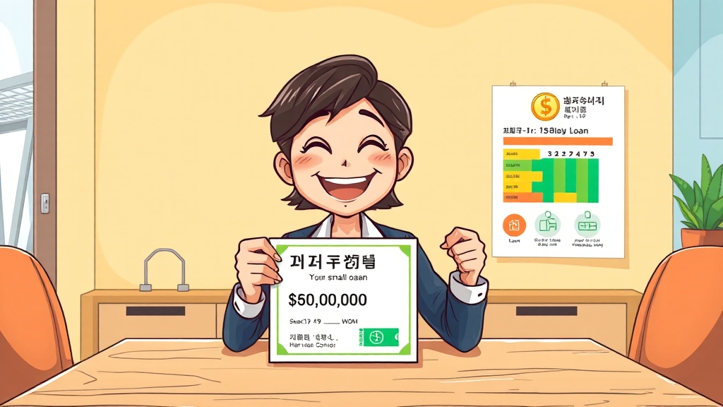 무직자 소액대출, 누가 얼마나 받을 수 있나? (cartoon 스타일)