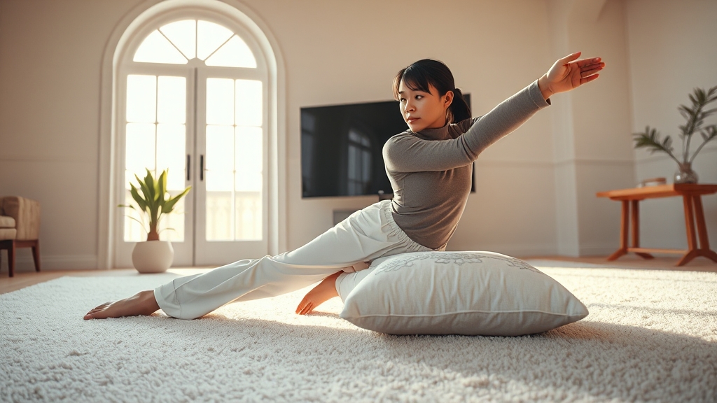 생활 속 거북목 교정 습관 (realistic 스타일)