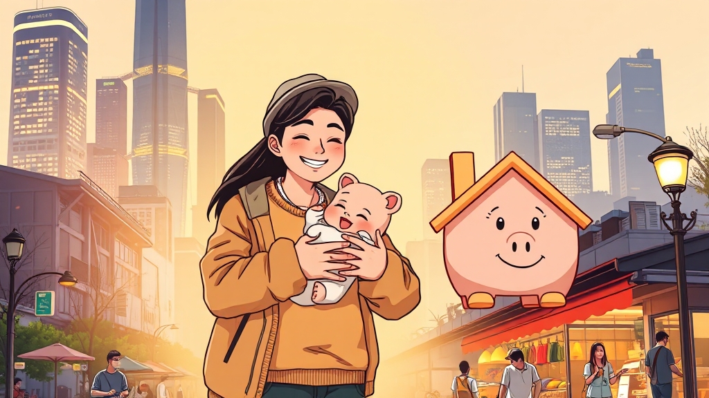 주거비 지급 방식 및 기간 (cartoon 스타일)