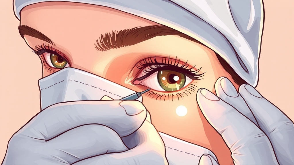 눈밑지방재배치 방법 (illustration 스타일)
