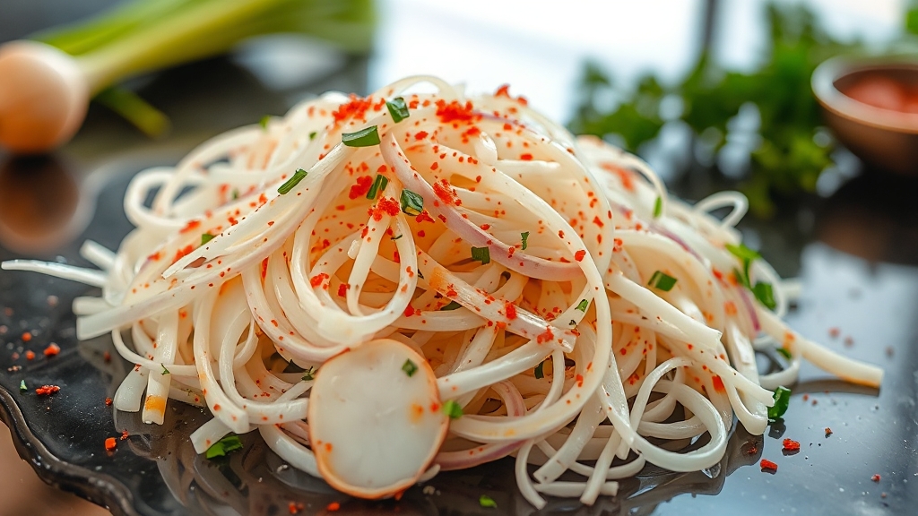 무생채 양념 만들기 (realistic 스타일)