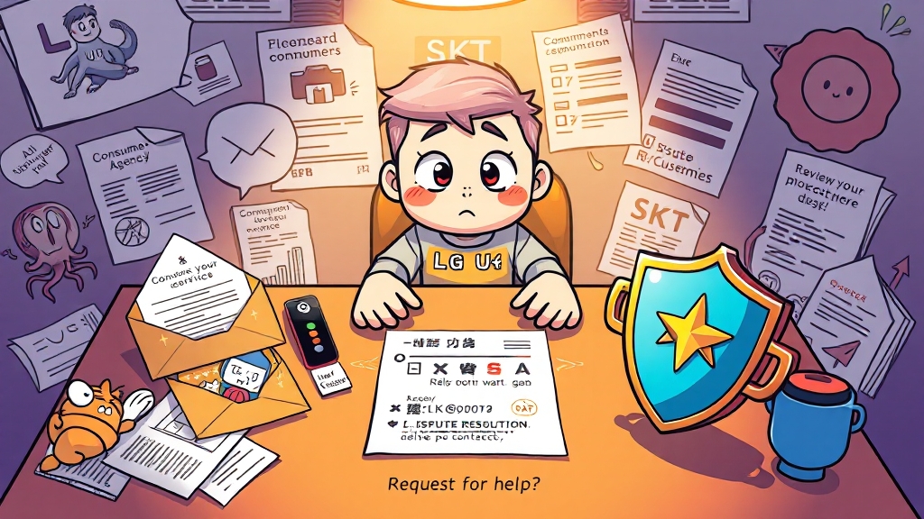 통신사별 대처 절차 (cartoon 스타일)