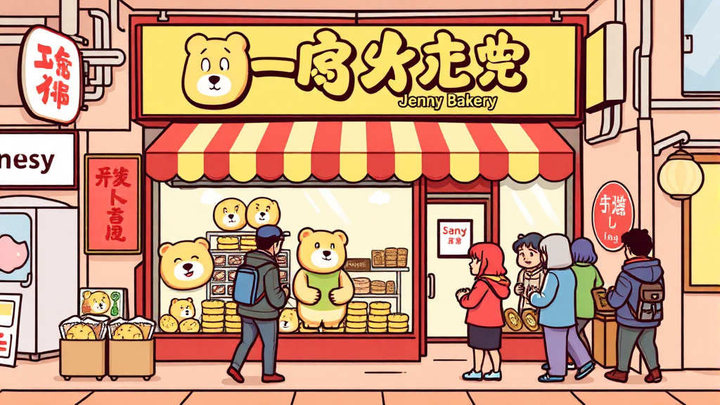 제니쿠키 구매 정보 (cartoon 스타일)