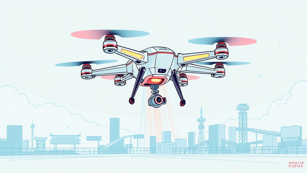 부산 벡스코: 드론쇼 코리아 2026 관람 정보 (illustration 스타일)