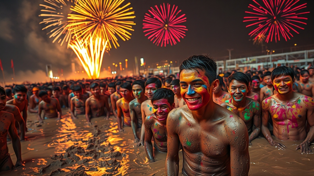 축제 일정 및 기본 정보 (realistic 스타일)