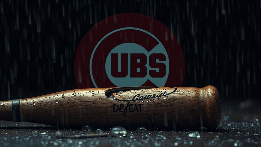 컵스 패배 원인 분석 (realistic 스타일)