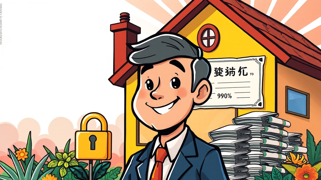 개인사업자를 위한 주택담보대출 특별 조건 (cartoon 스타일)