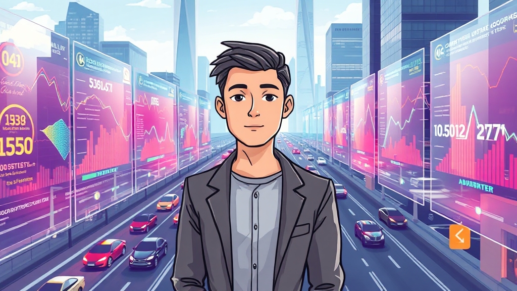 KB부동산 시세 확인 및 금융 연계 (cartoon 스타일)