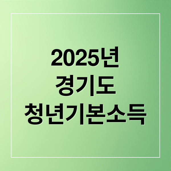 2025년
경기도
청년기본소득 (경기도 청년기본소득)