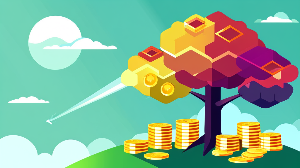 DC형 퇴직연금, 성공적인 투자 전략 수립하기 (illustration 스타일)