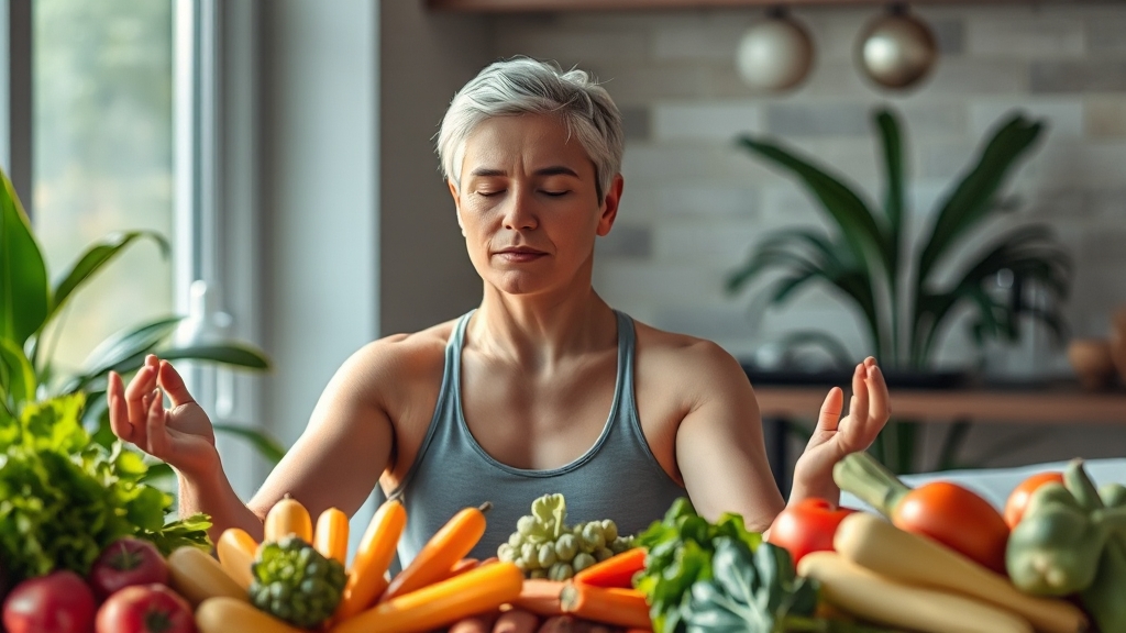 대사증후군 예방 및 관리 (realistic 스타일)