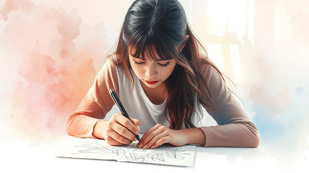 ADHD, 혹시 나도? 자가 진단 & 상담 (watercolor 스타일)