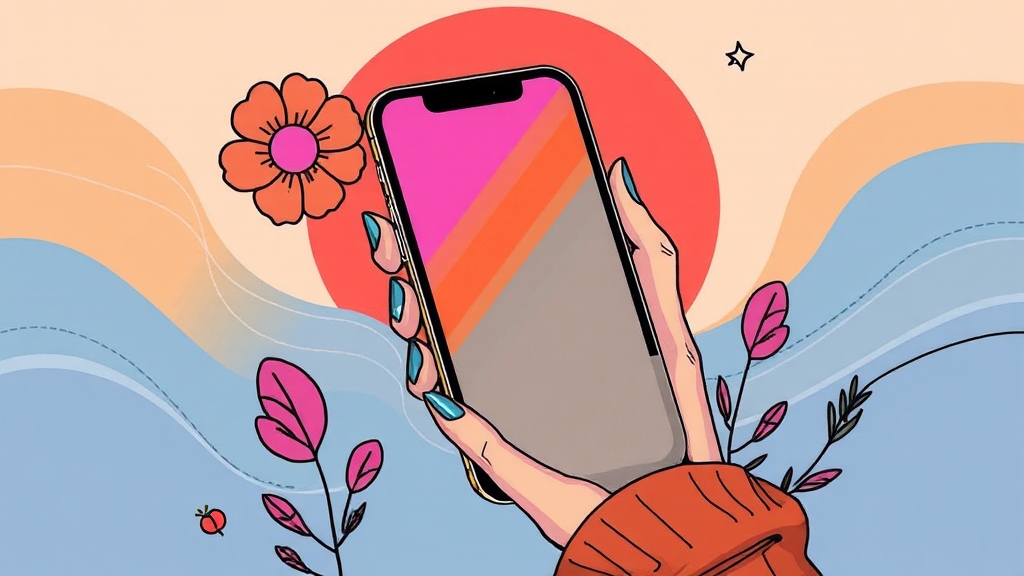 나만의 아이폰 17, 컬러로 완성하세요! (illustration 스타일)