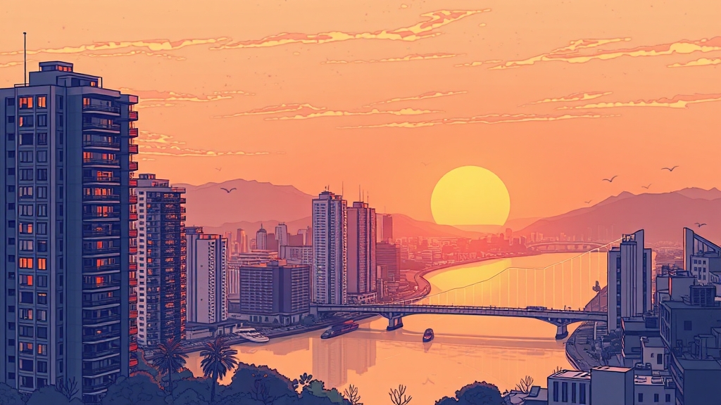 마포구 부동산 시장 동향 (illustration 스타일)