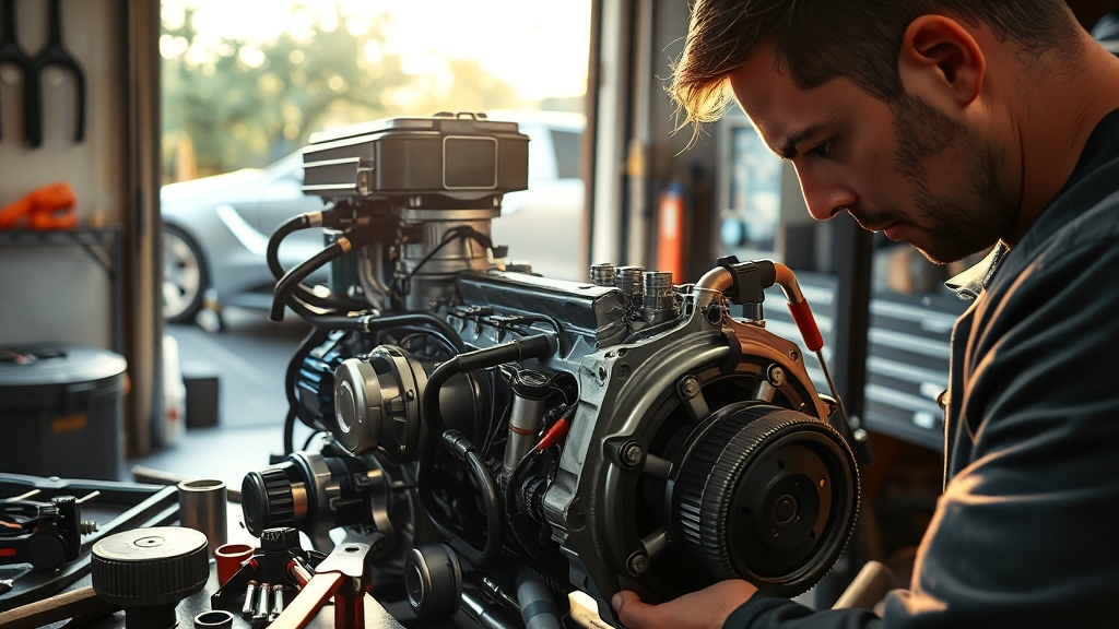 엔진 & 하체: 꼼꼼함이 핵심 (realistic 스타일)