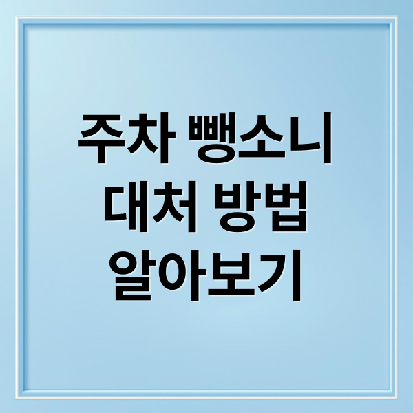 주차 뺑소니
대처 방법
알아보기 (주차 뺑소니 대처법)