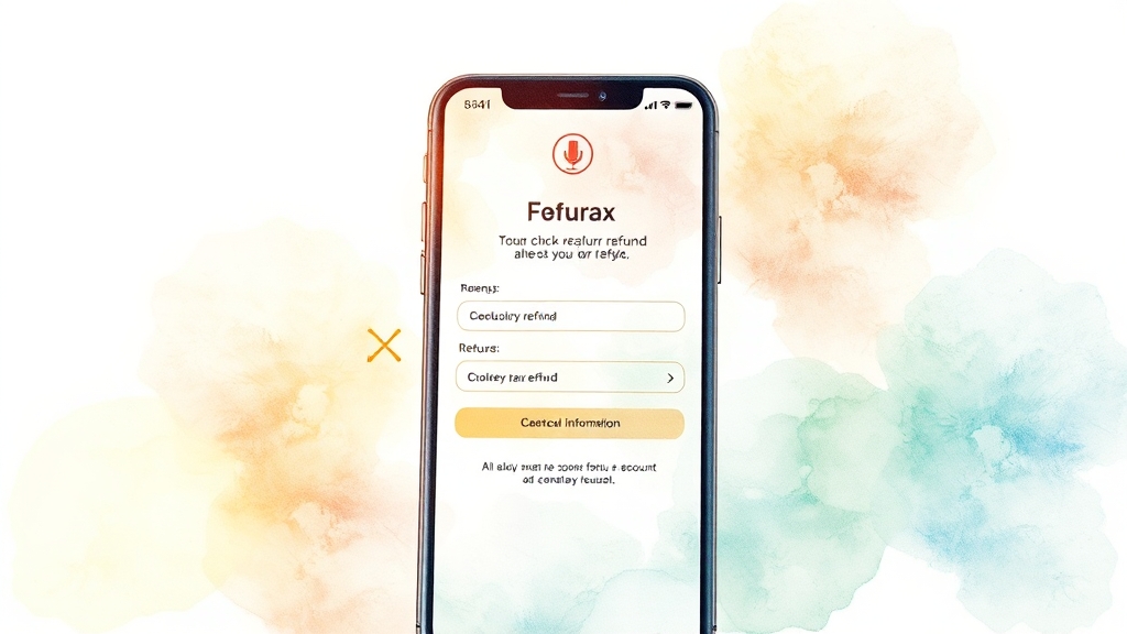 원클릭 환급, 단계별 신청 방법 (watercolor 스타일)