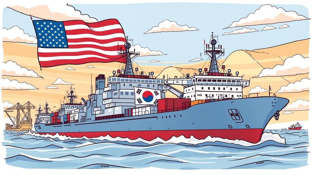 미·중 무역 갈등, 기회일까? (cartoon 스타일)