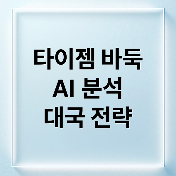 타이젬 바둑
AI 분석
대국 전략 (타이젬바둑)