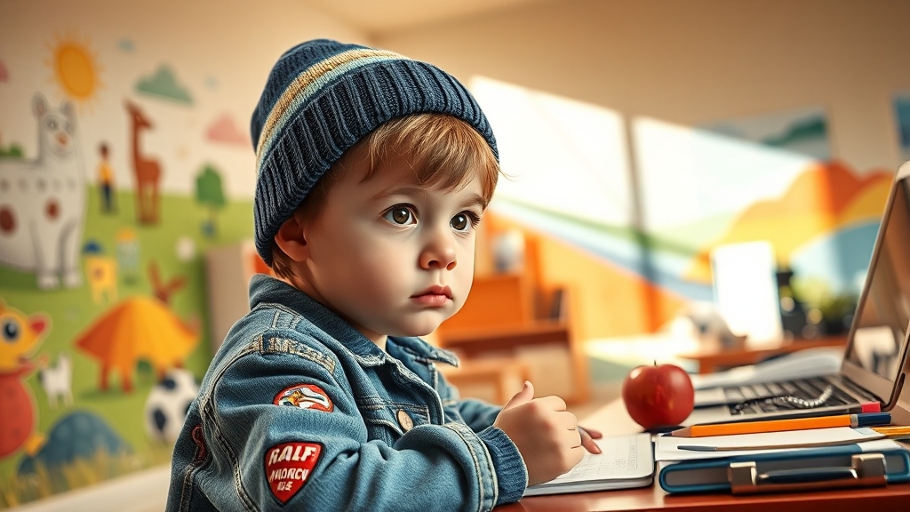 ADHD 주요 증상 파악 (realistic 스타일)