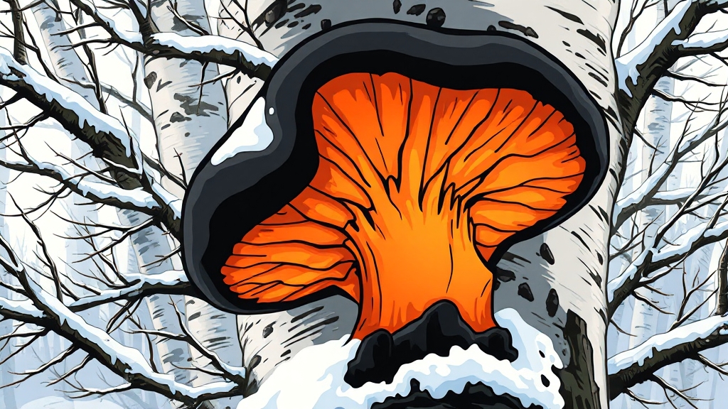 차가버섯이란 무엇일까요? (cartoon 스타일)