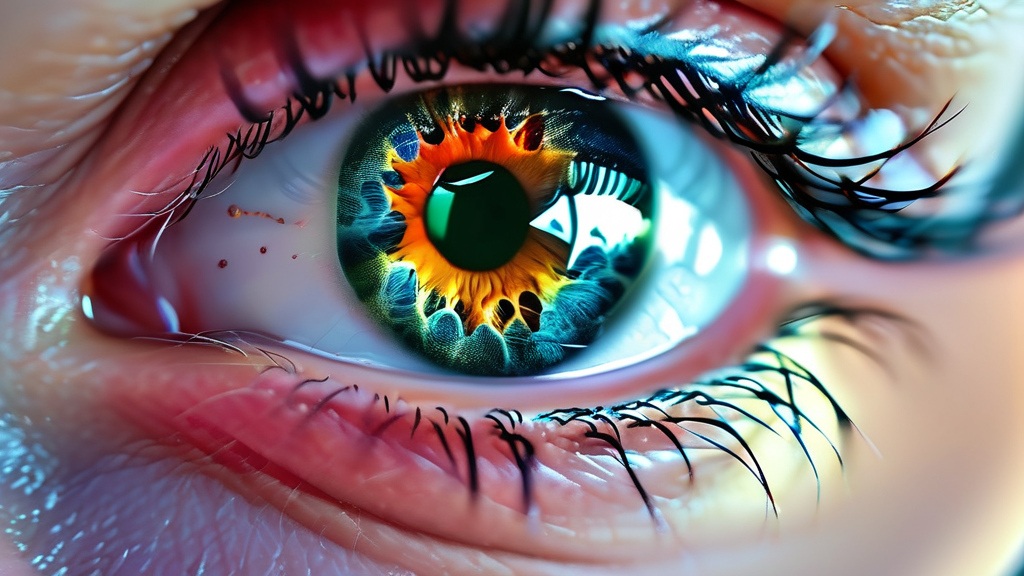 비문증의 다양한 원인 (realistic 스타일)