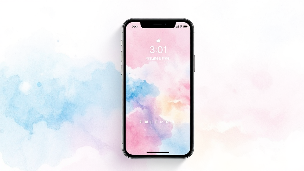 앱으로 3분 만에 청구 (watercolor 스타일)