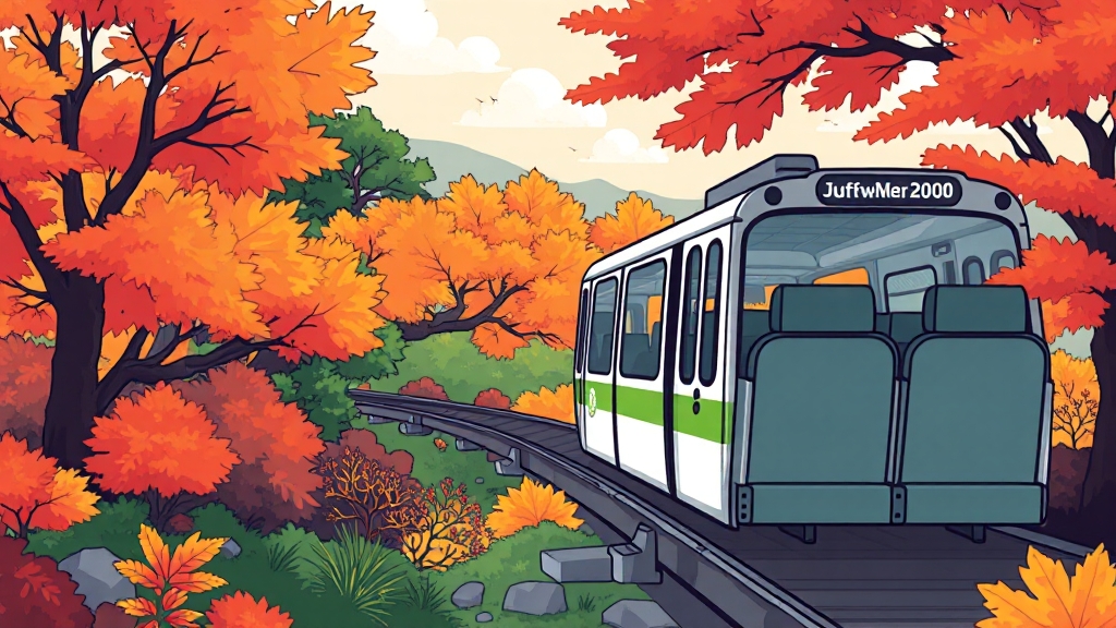 모노레일 예약 꿀팁 (cartoon 스타일)