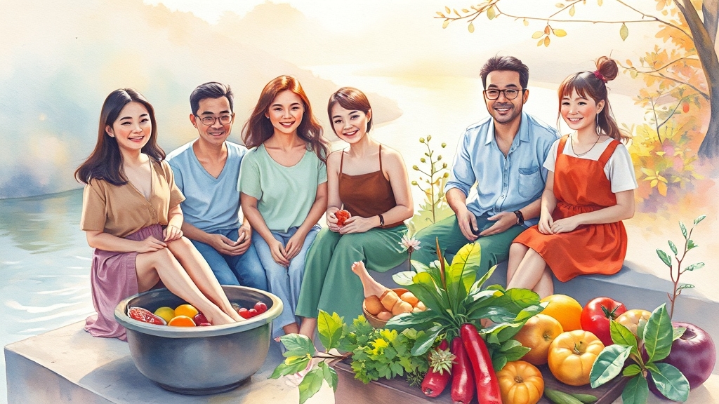일상 속 크로노테라피 실천법 (watercolor 스타일)